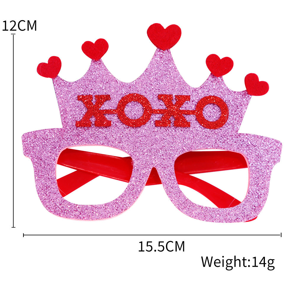 Wholesale Valentine's Day Glasses Party Party Decorations Love Love Party Glasses Photo Props