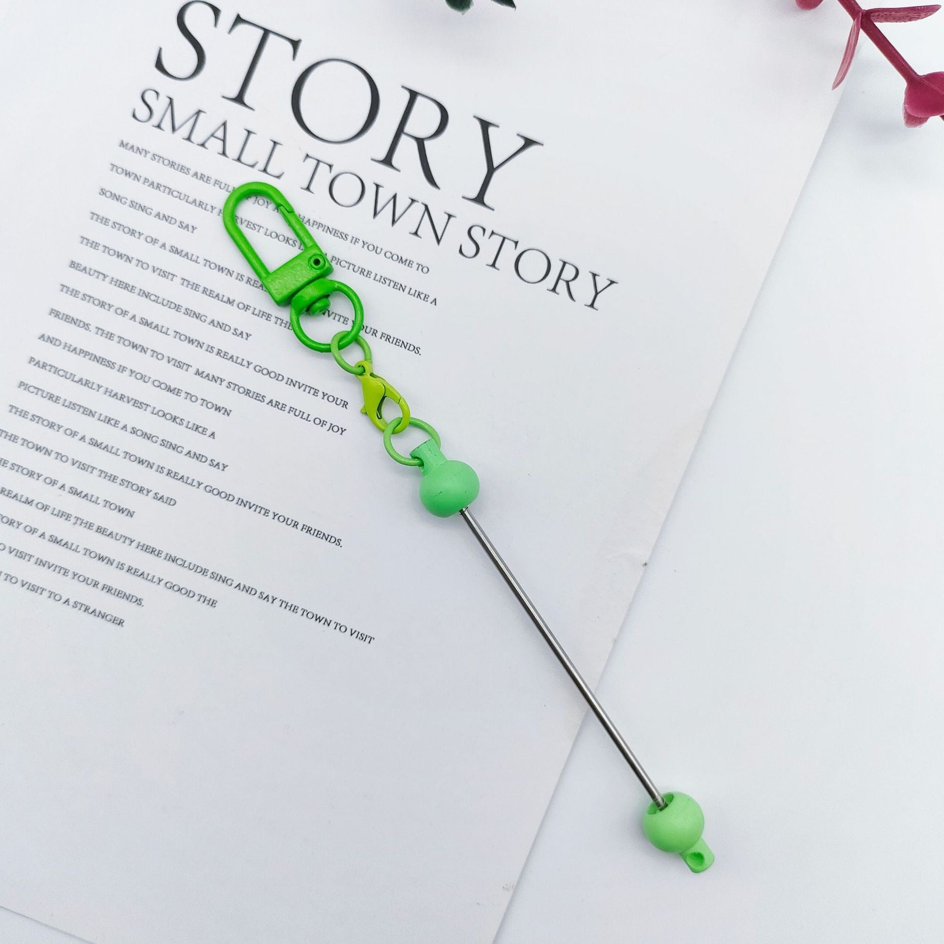 Wholesale DIY Bead Multi Colored Square Buckle Round Buckle Creative Personality Metal Keychains