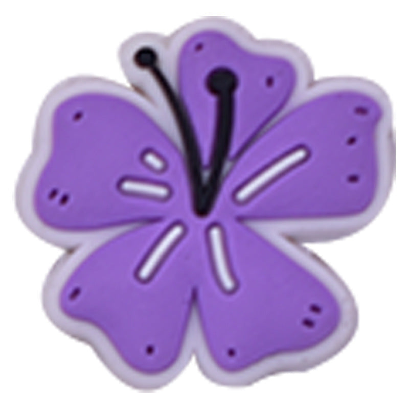 Wholesale Random 100pcs Candy colored Flower Focal Beads