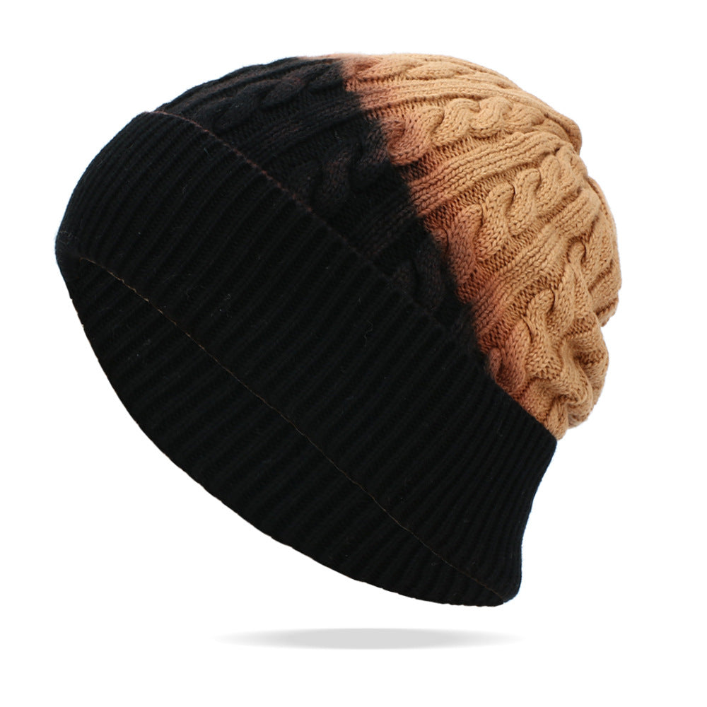 Wholesale Winter Warm Gradient Twist Beanie