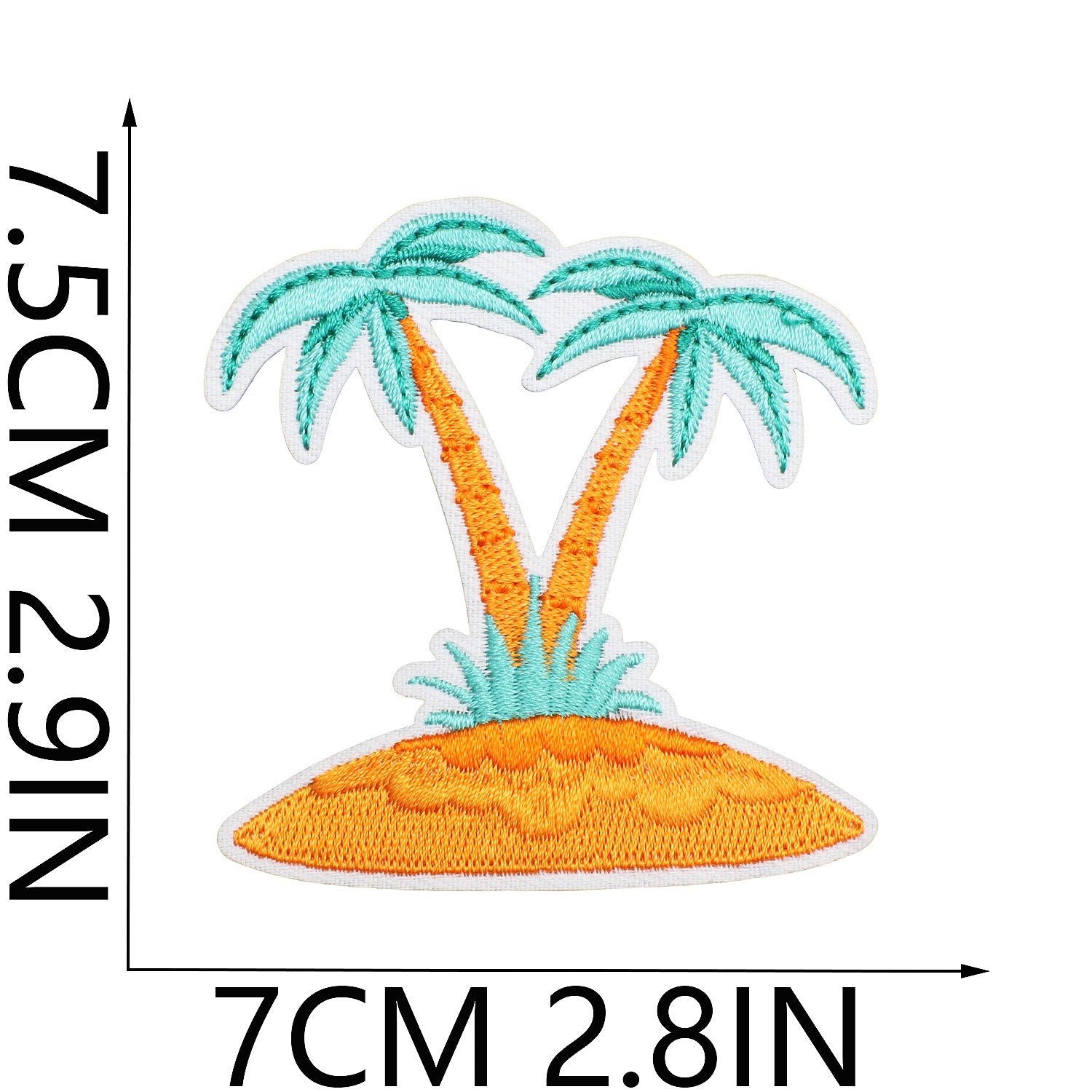 Wholesale Trendy Summer Beach Embroidered Patches For Clothing Vacation Decorative DIY Accessory For Resale