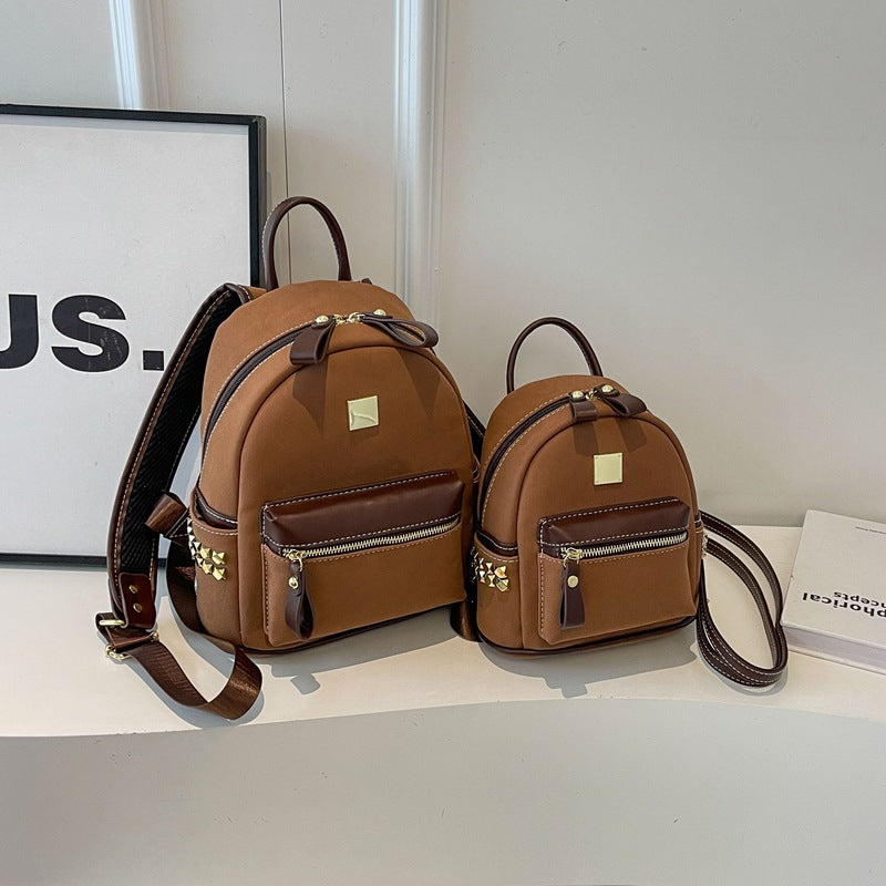 Wholesale PU Splicing High-capacity Backpacks