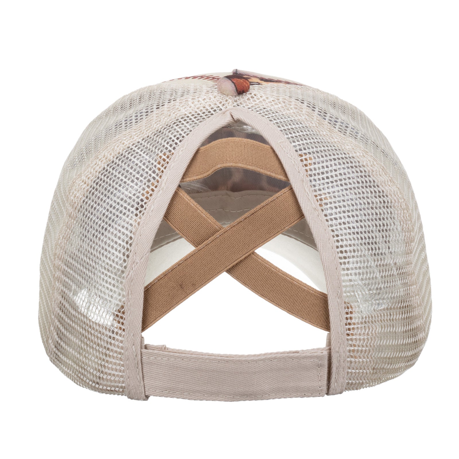 Wholesale Leopard print horizontal bar mesh baseball cap