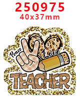 Wholesale Random 30pcs Western style leopard print letter cartoon Acrylic Flatback