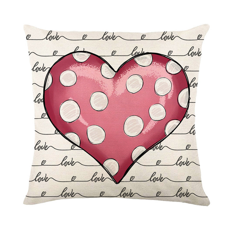 Wholesale Valentine's Day Printed Polyester Pillow Covers