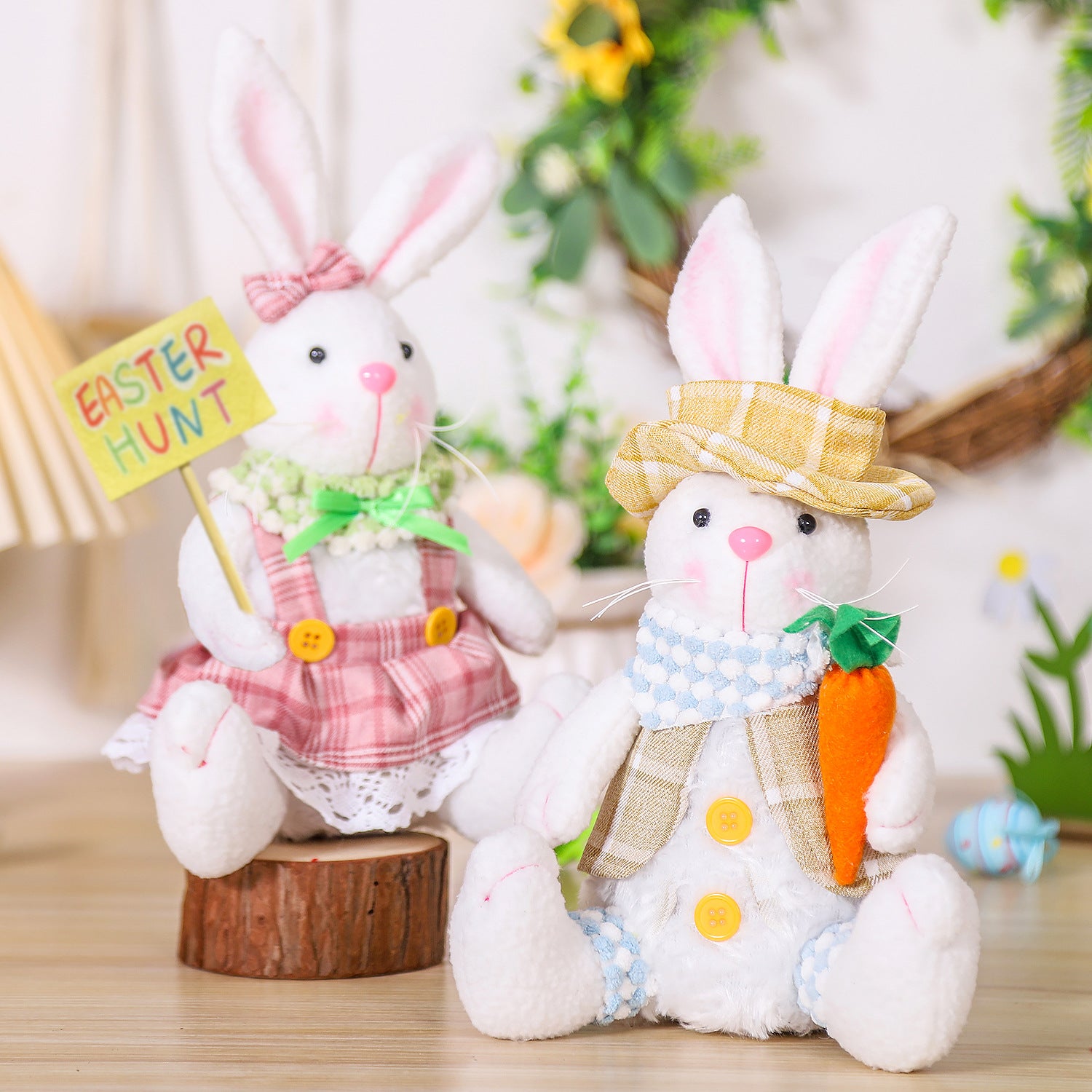 Wholesale Easter bunny doll holiday party cute doll ornaments creative scene props
