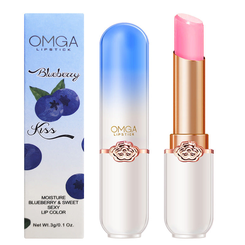 Wholesale moisturizing and non-fading peach color changing lipstick