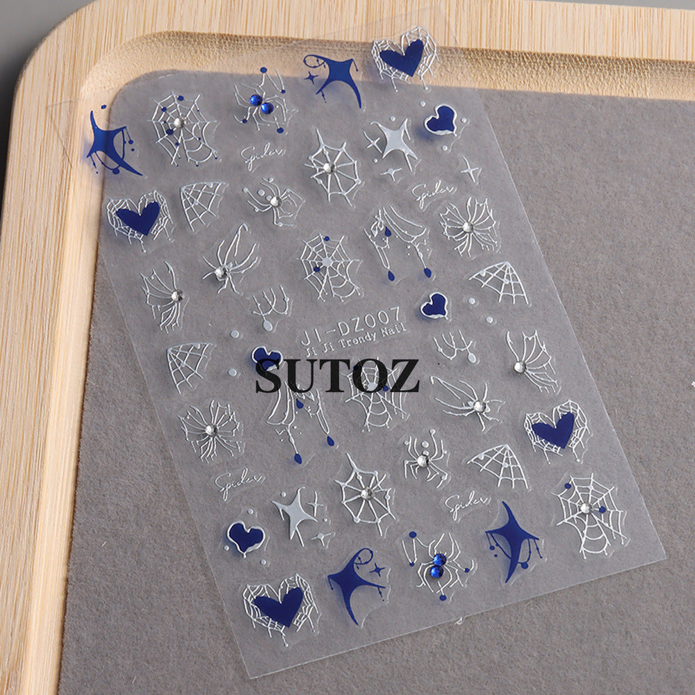 Wholesale  crystal diamond 3D adhesive nail stickers