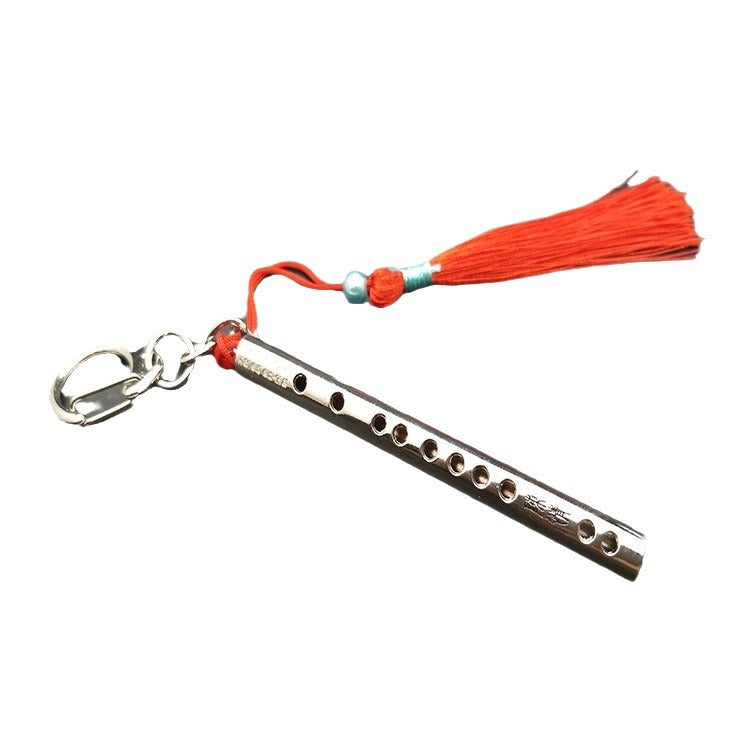 Wholesale Animation Demonic Patriarch 8cm Aluminum Tube Flute Keychain