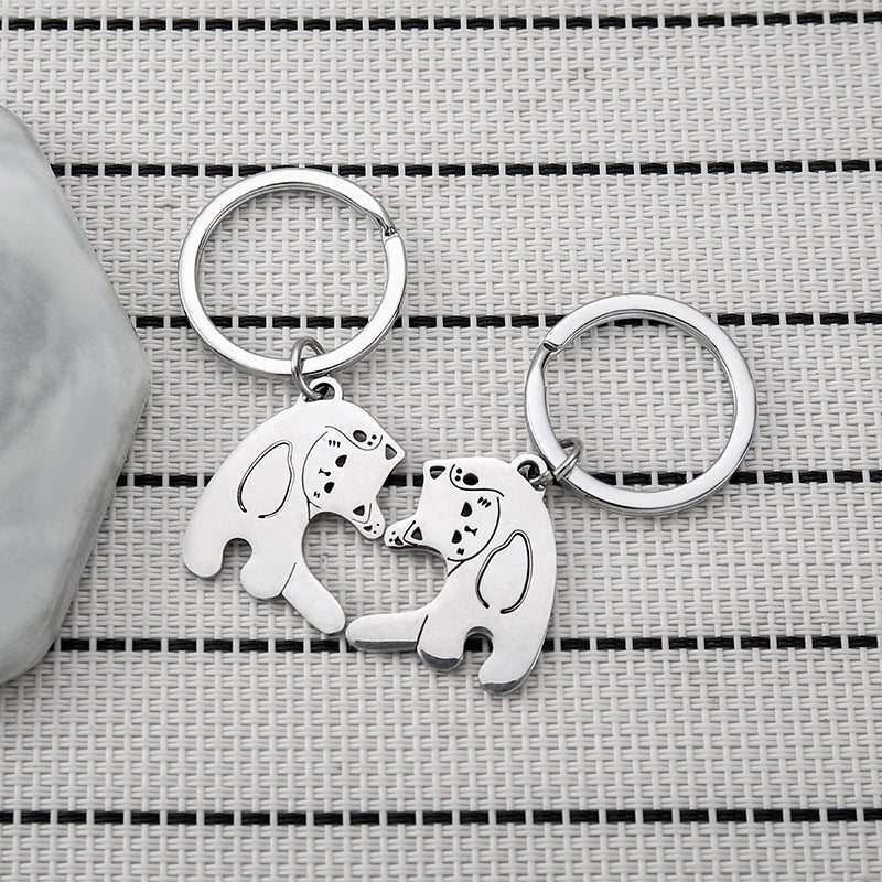 Cadena de llave de colgante de bixin de acero inoxidable al por mayor