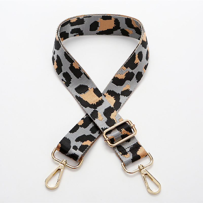Wholesale Leopard Pattern Polyester Wide Shoulder Strap Adjustable Women's Bag Strap