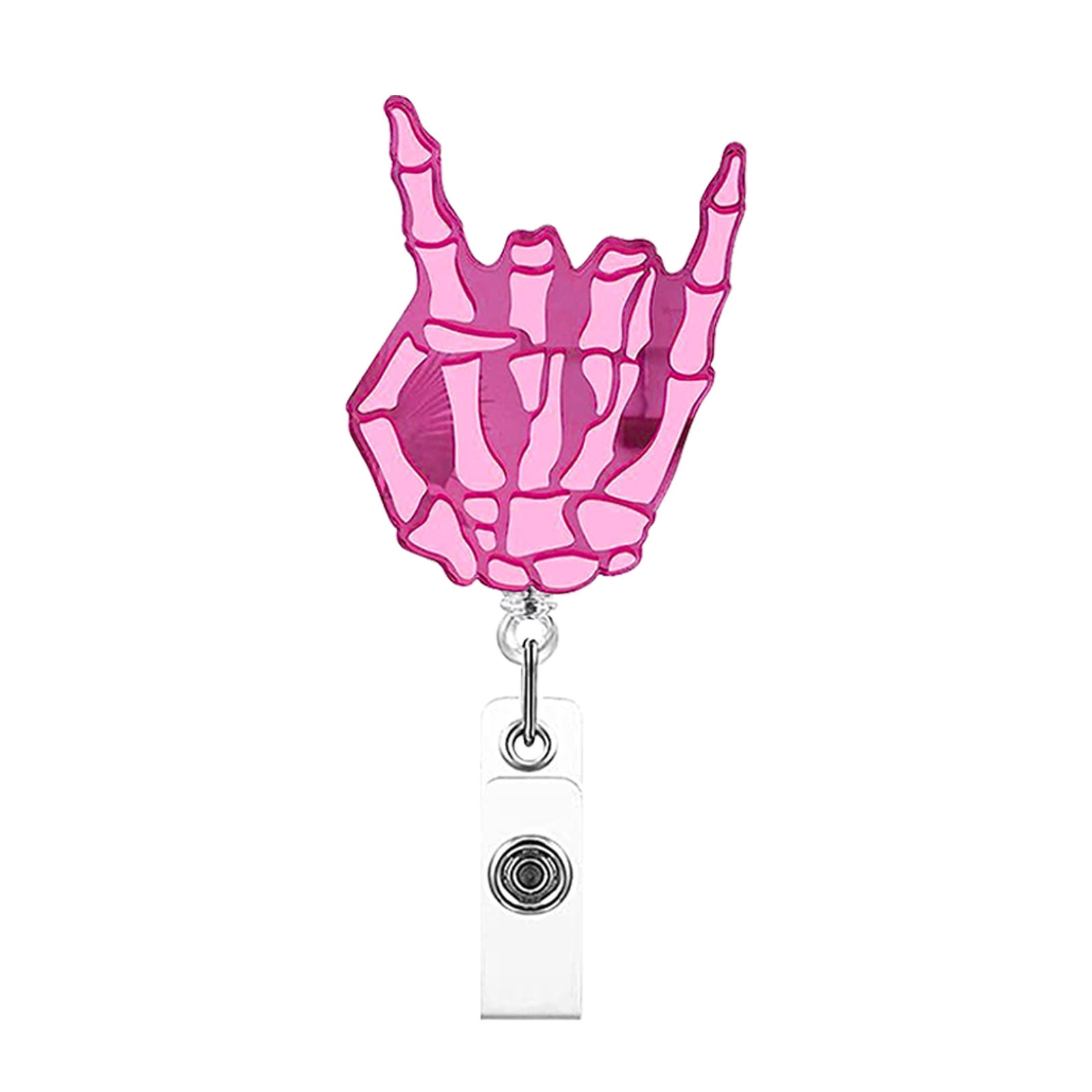 Wholesale Pvc Colorful Acrylic Retractable Badge Holder Easy Pull Keychain