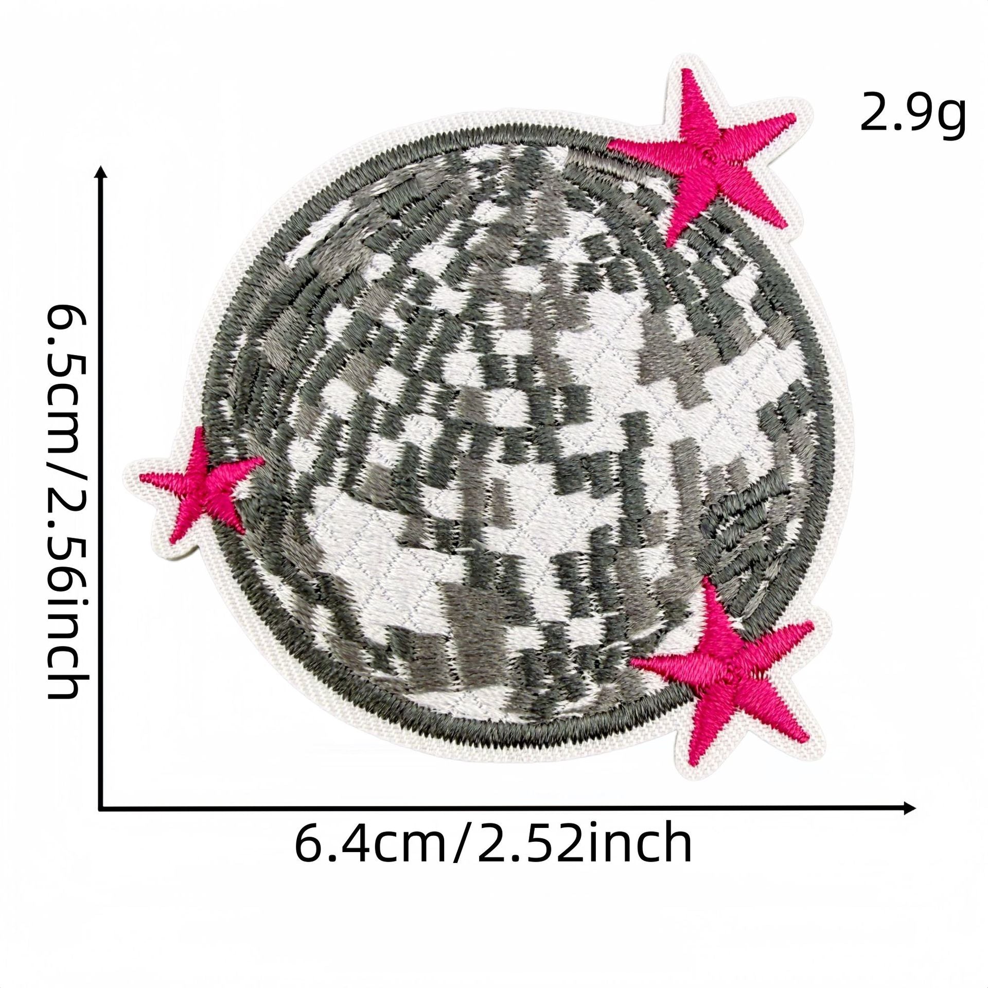 Wholesale Y2K Black Pink Heart Star Embroidered Patches 20 Pcs Fashion Decorative Accent For Clothing Bags Gift Craft Supply