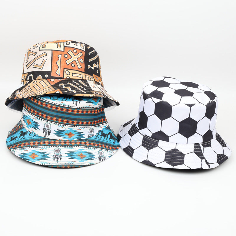 Wholesale Aztec Printed Double Sided Sun Visor Bucket Hat