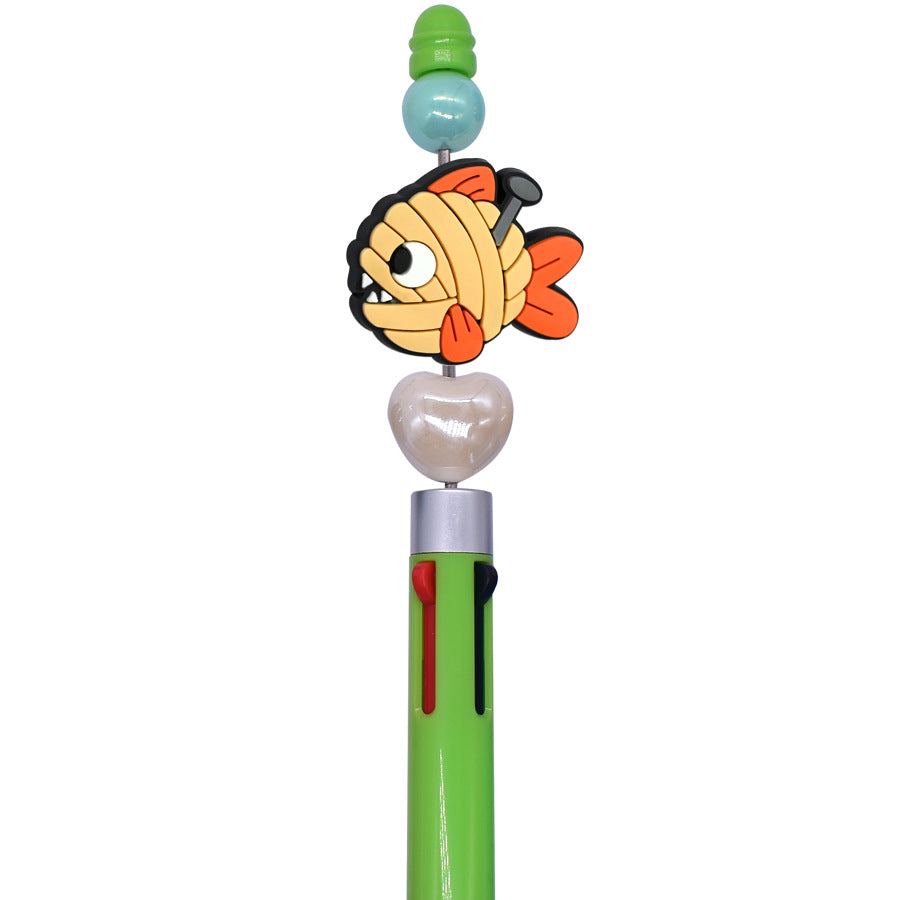 Wholesale Random 100pcs Cute Animal Product Creative Ballpoint Pen Beads