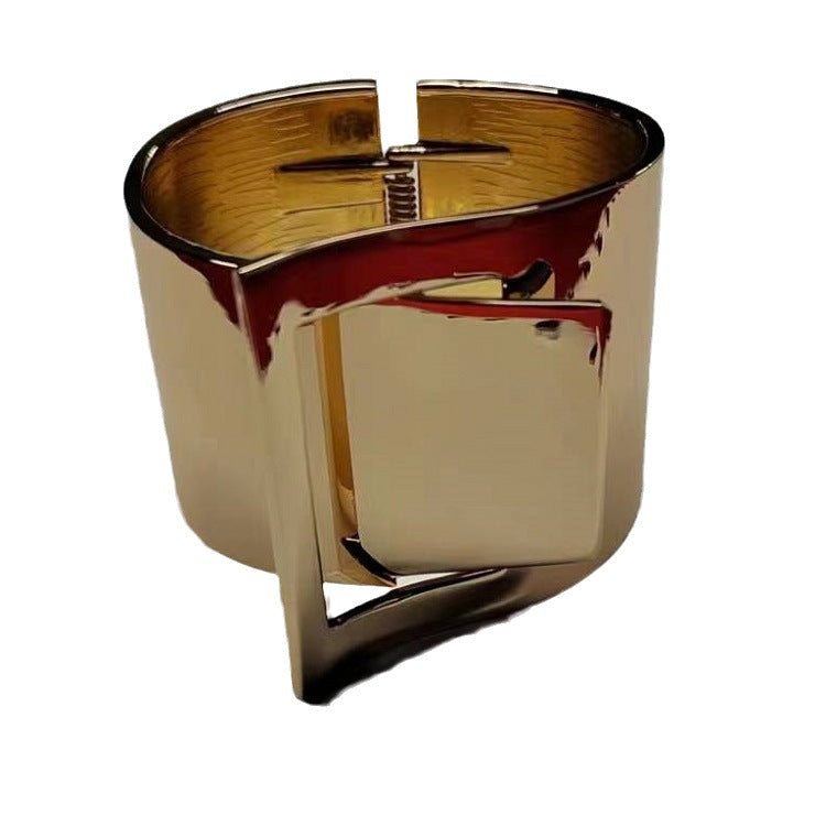 Wholesale Leopard Print Alloy Simple Gold-plated Open Bracelet