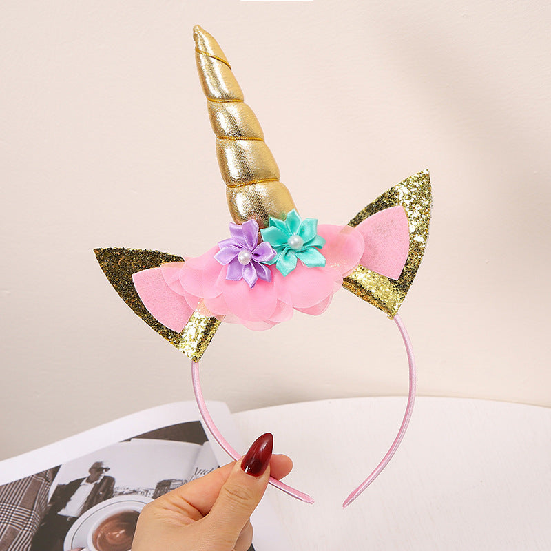 Wholesale Angel Wings Girls Unicorn Holiday Party Props Princess Dress Party Headband