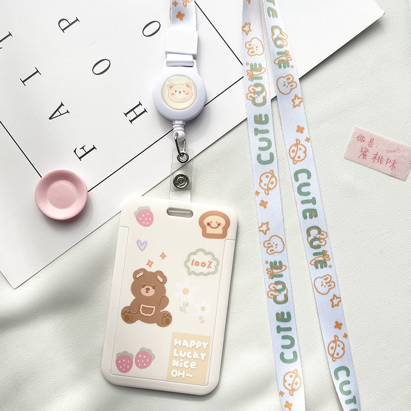 Wholesale Cute Style Retractable Lanyard ID Card Holder