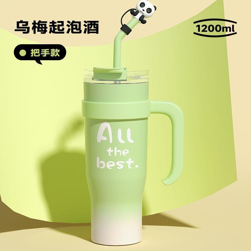 Wholesale Big Mac Large Capacity Insulated Car Straw 40oz Handle Ice Blaster Cup