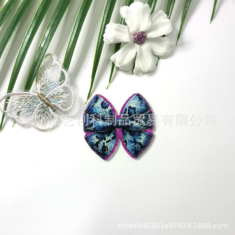 Wholesale 10 pcs/pack bow sequin acrylic DIY accessories