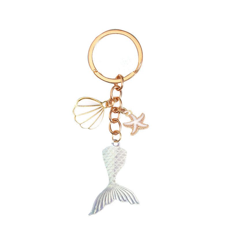 Wholesale Mermaid Tail Shell Keychain