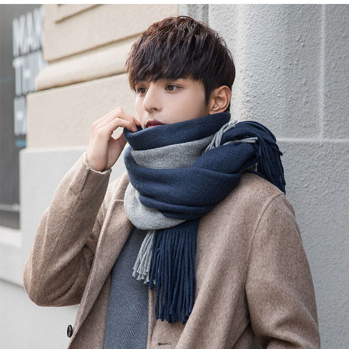 Wholesale Acrylic Two-color Paneled Scarf