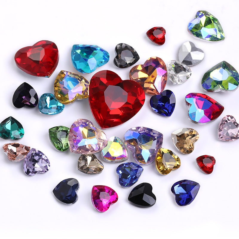 Cuentas de vidrio de cristal de diamante de 100 piezas/cono de cono de cono al portar