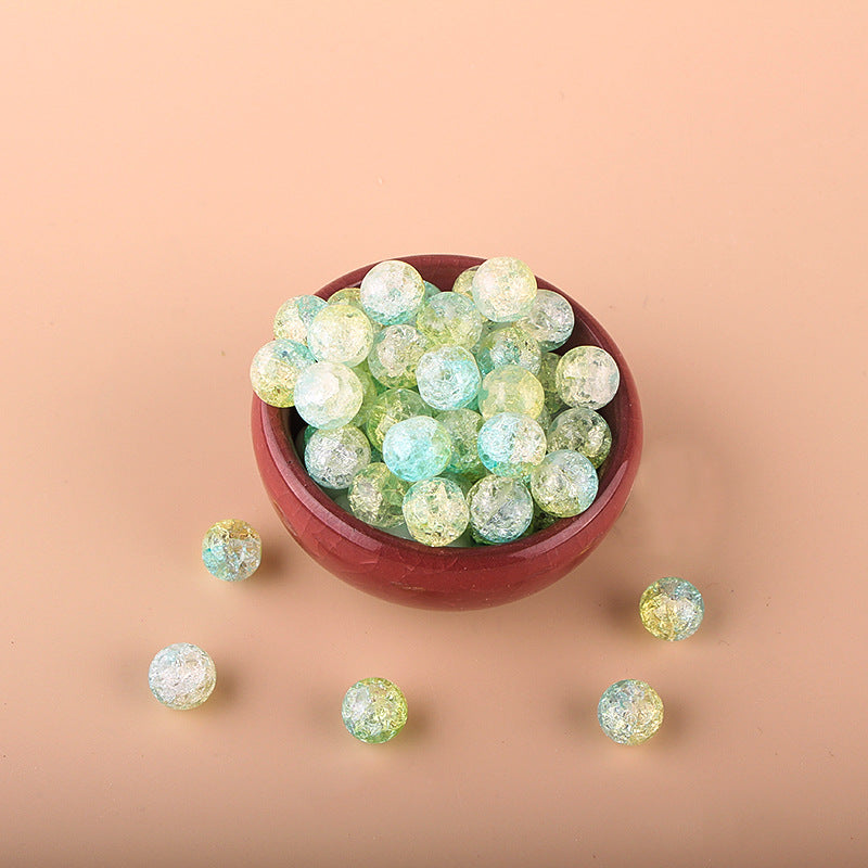 Wholesale 50PCS Two-color Gradient Antique Glass Beads