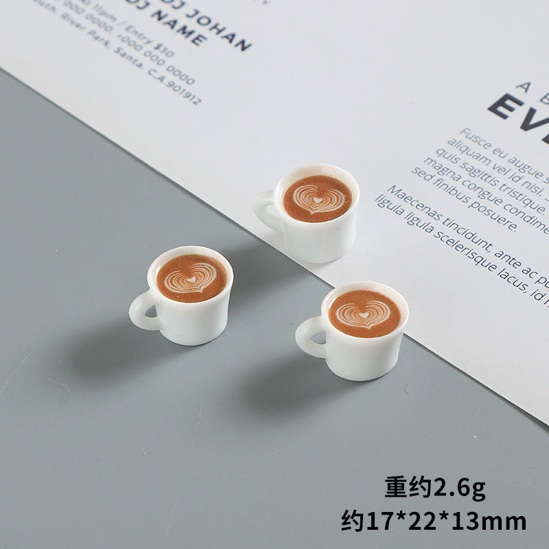 Wholesale Miniature Doll House Ornaments  Latte Art Coffee Cups  Doll Accessories