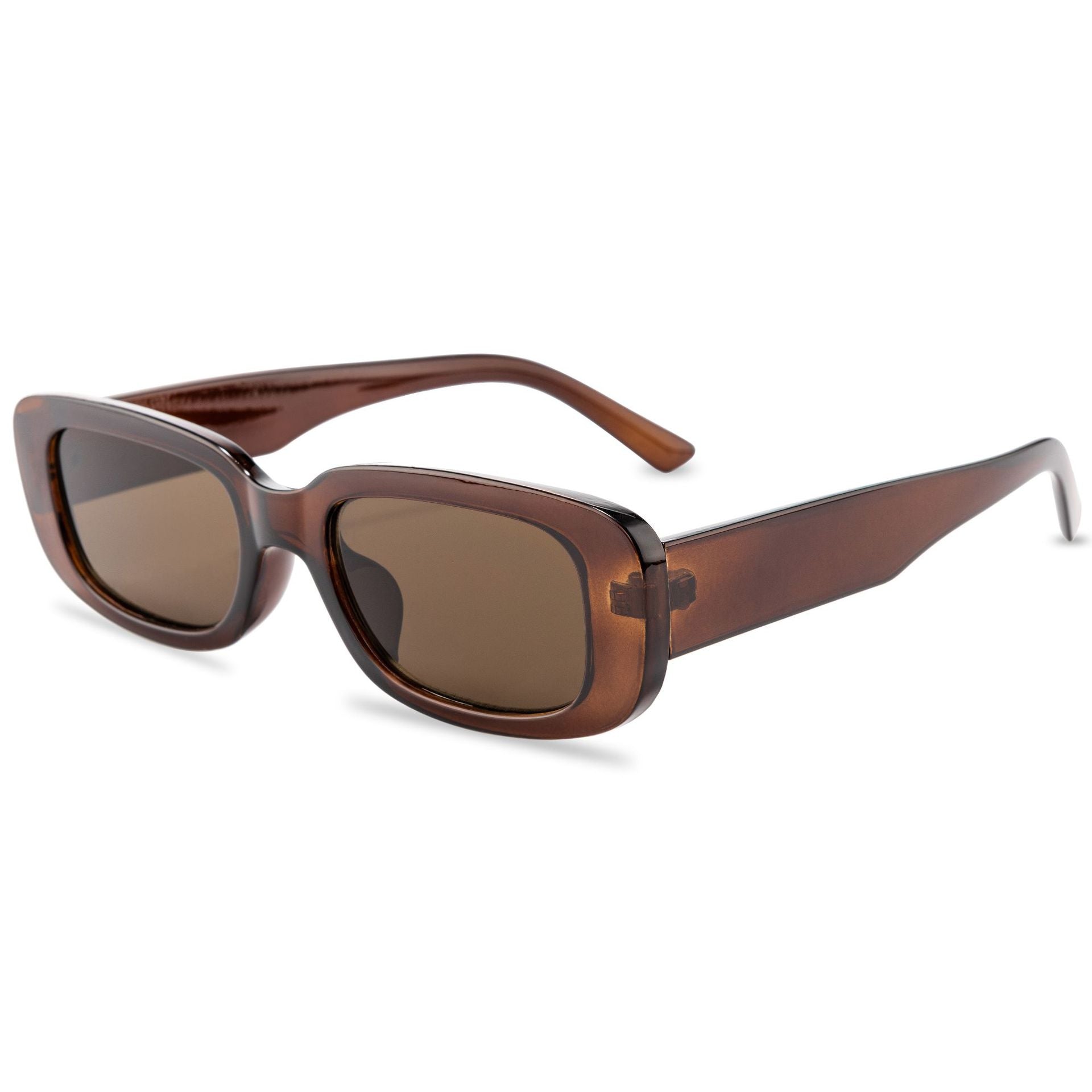 Wholesale PC Film Fashion Square Frame Solid Color Sunglasses