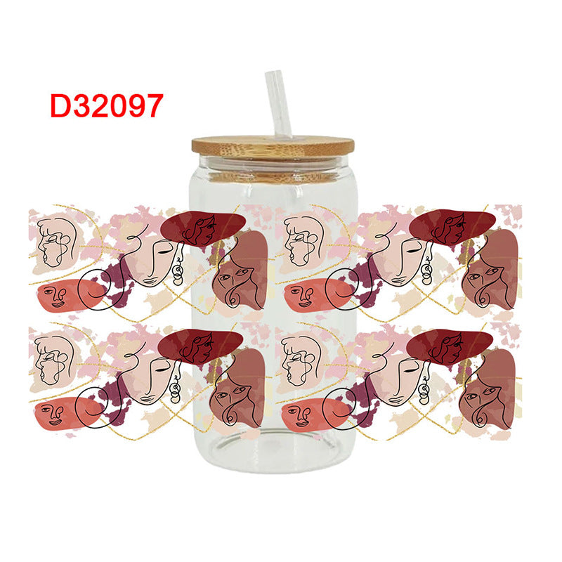 Wholesale Cute Cartoon   16oz Cup UV DTF Wraps