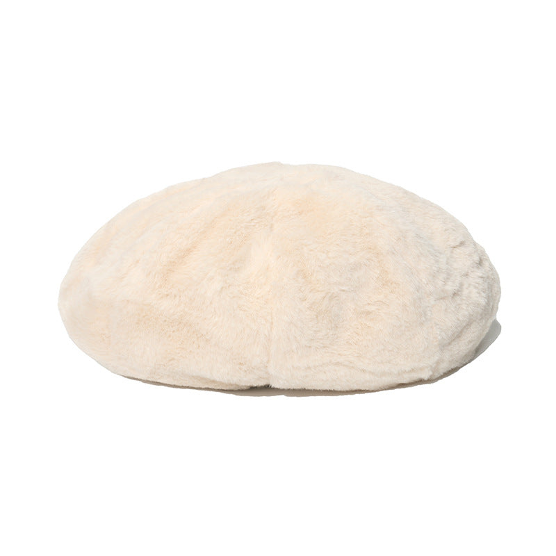 Wholesale Autumn and Winter Solid Color Furgora Beret