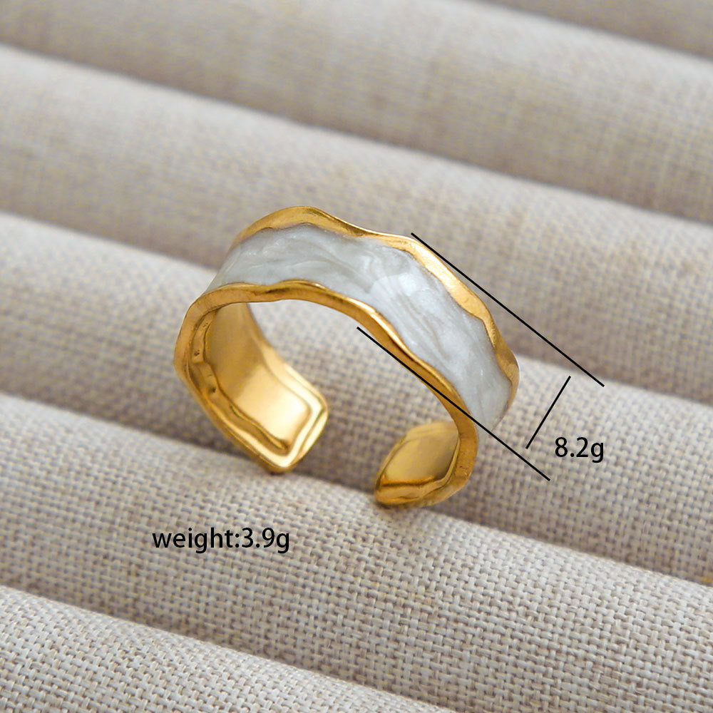 Wholesale Open Ring Stainless Steel Geometric Versatile Stainless Steel Ring