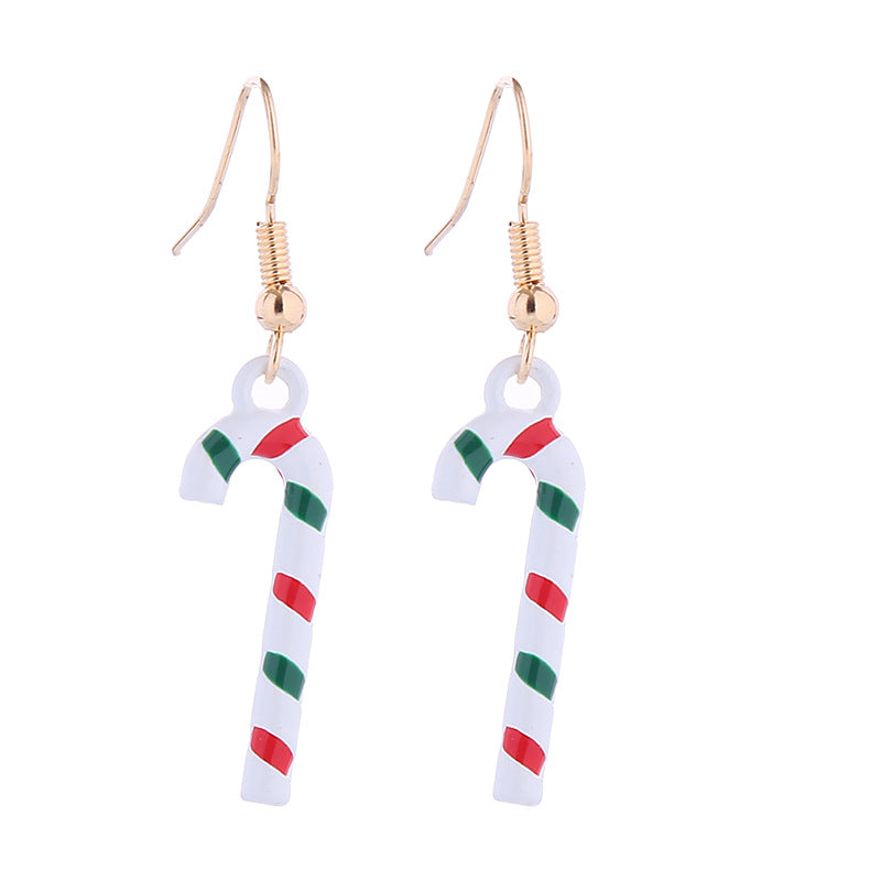 Wholesale Cartoon Santa Claus Snowman Bells Snowflake Christmas Earrings