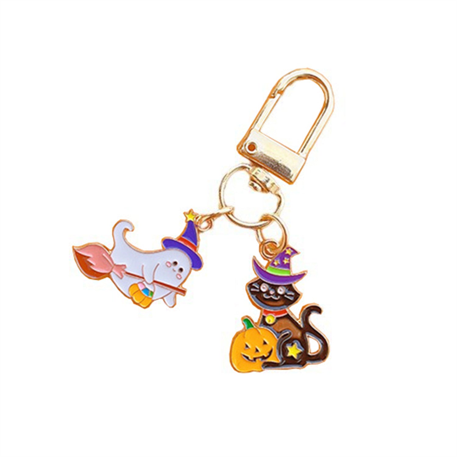 Wholesale Halloween Ghost Cartoon Cute Pumpkin Ghost Alloy Keychain