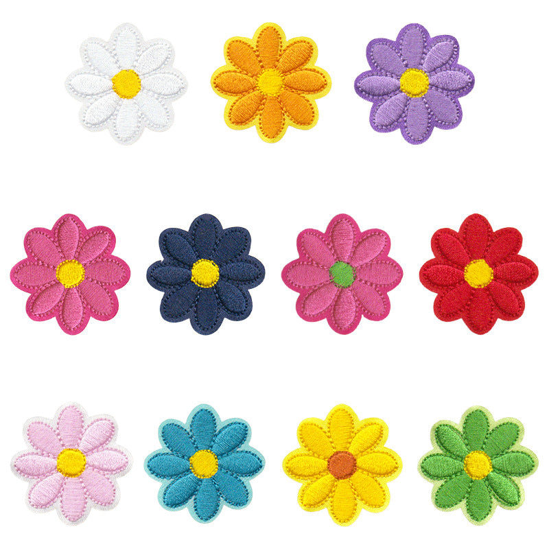 Wholesale Cute bee and sunflower embroidery DIY Patches