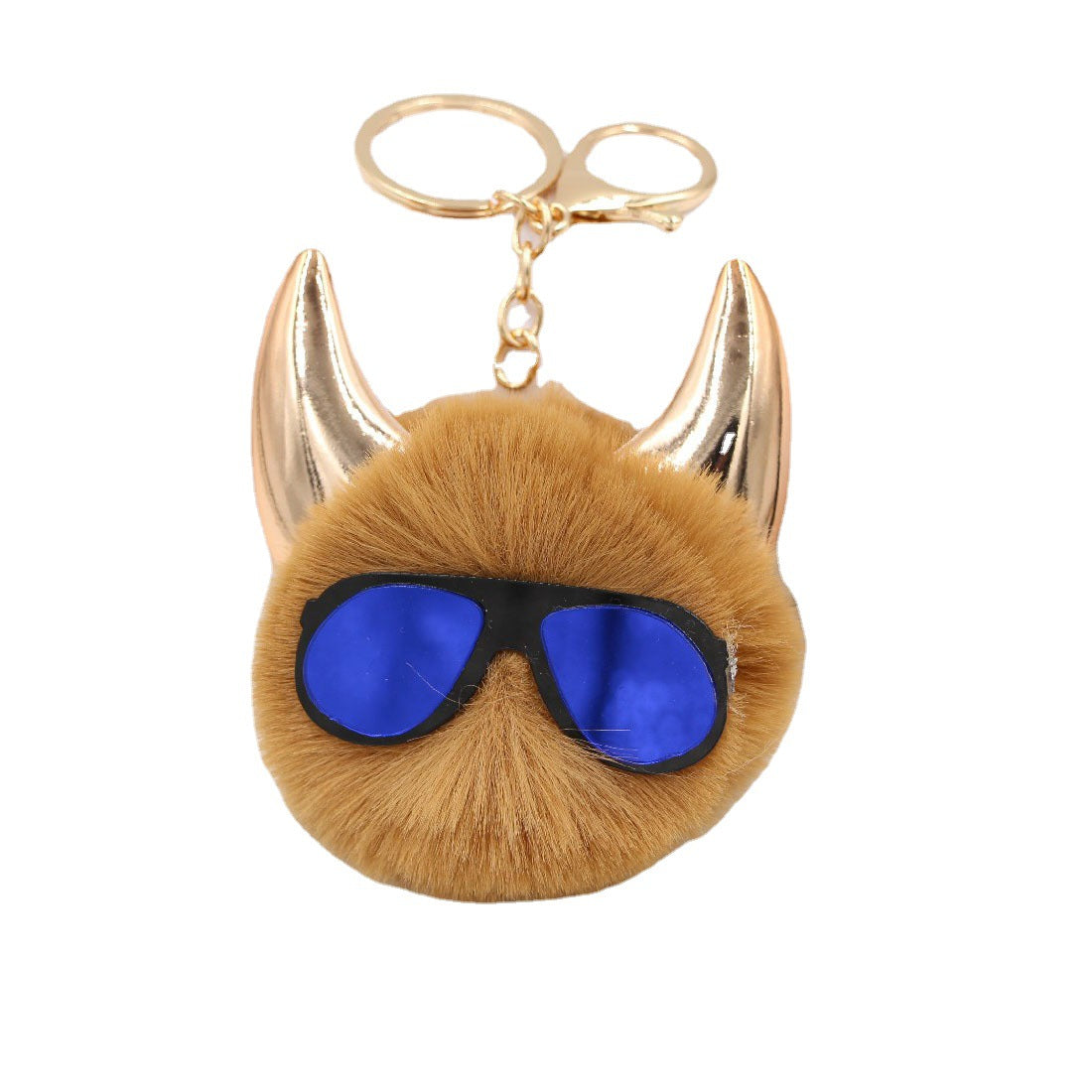 Wholesale Extraterrestrial Eye Socket, Horn, Hair Ball Keychain