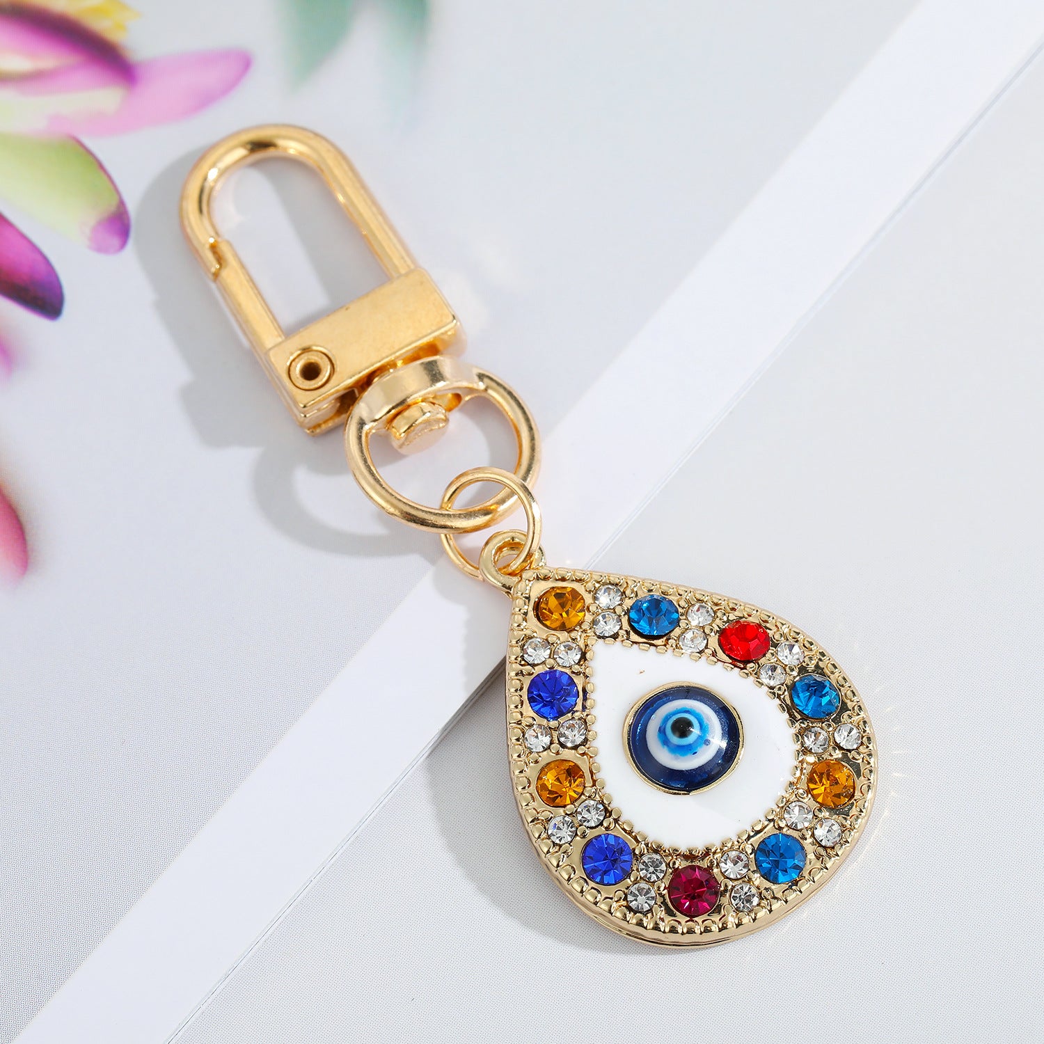 Wholesale Devil's Eye Alloy Keychains