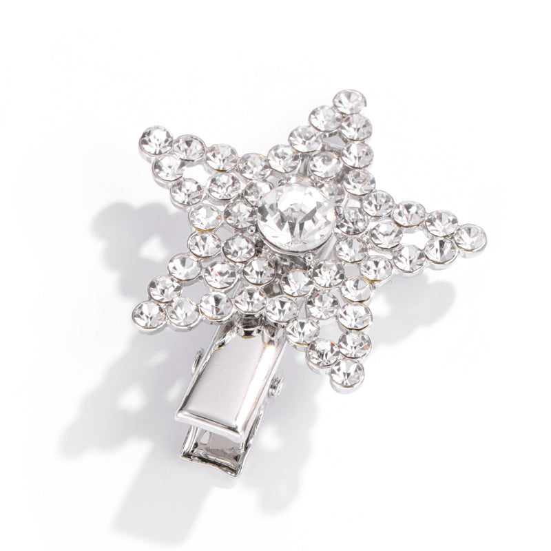 Wholesale Metal Pearl and Diamond Duckbill Clip