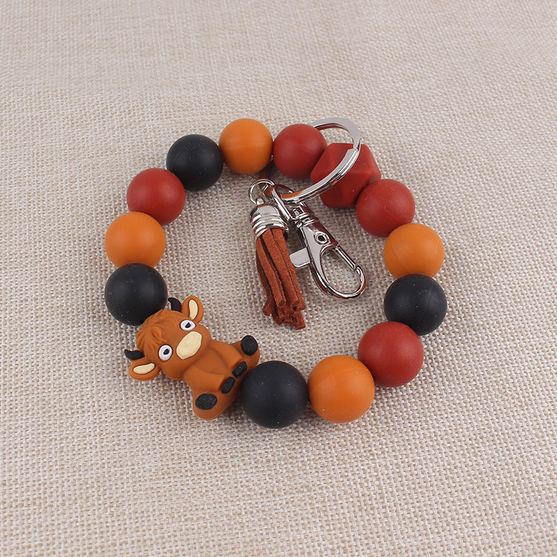 Wholesale Silicone Cartoon Animal Keychain