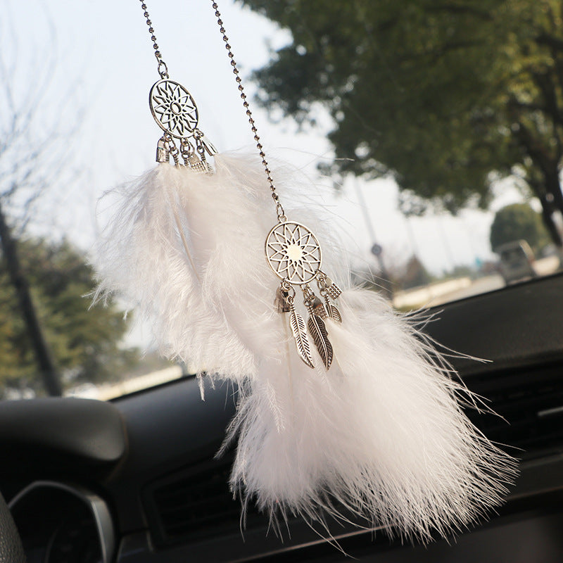 Wholesale Camellia Car Fragrance Expanding Stones Pendant