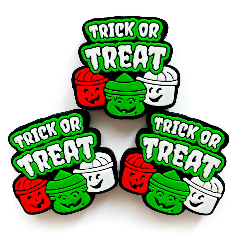 Wholesale 10PCS DIY Three Barrel Silicone Beads