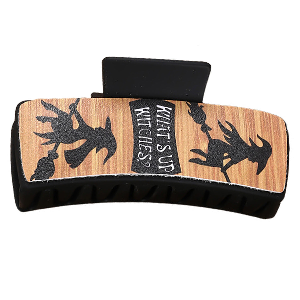 Wholesale  witch yellow leather square hairpin Hair Clips