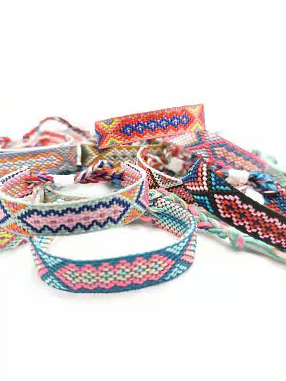 Pulsera de amistad aztecas de 12 piezas al por mayor 12pcs/set tejido a mano
