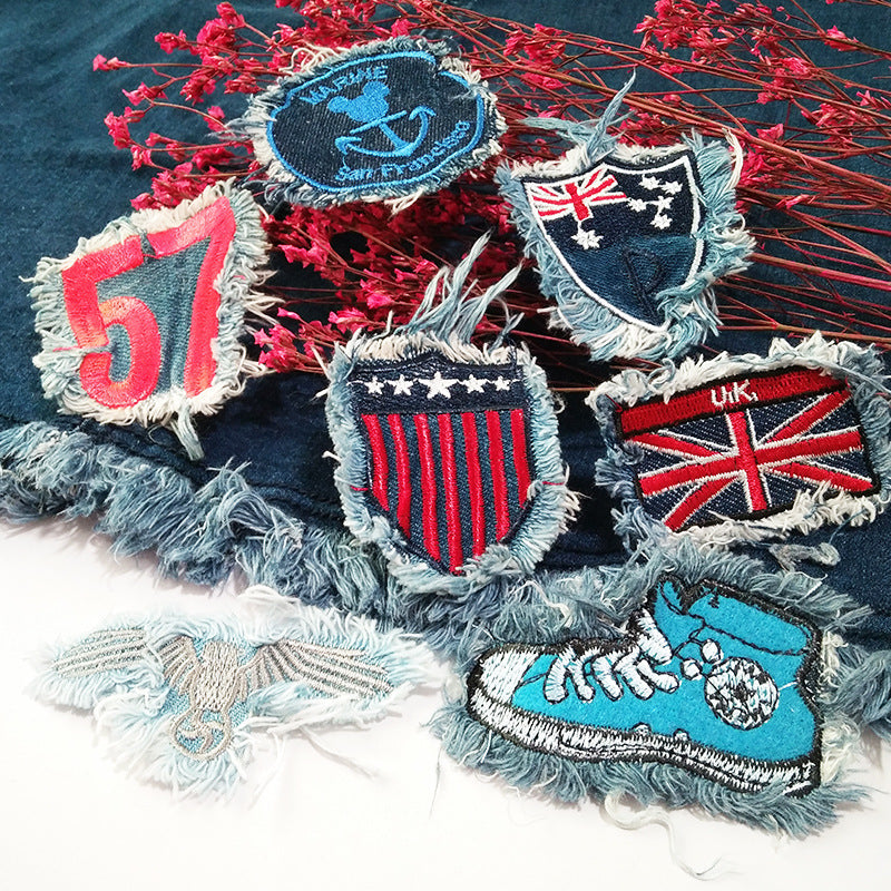 Wholesale Letter Skull Series Embroidery DIY Patches