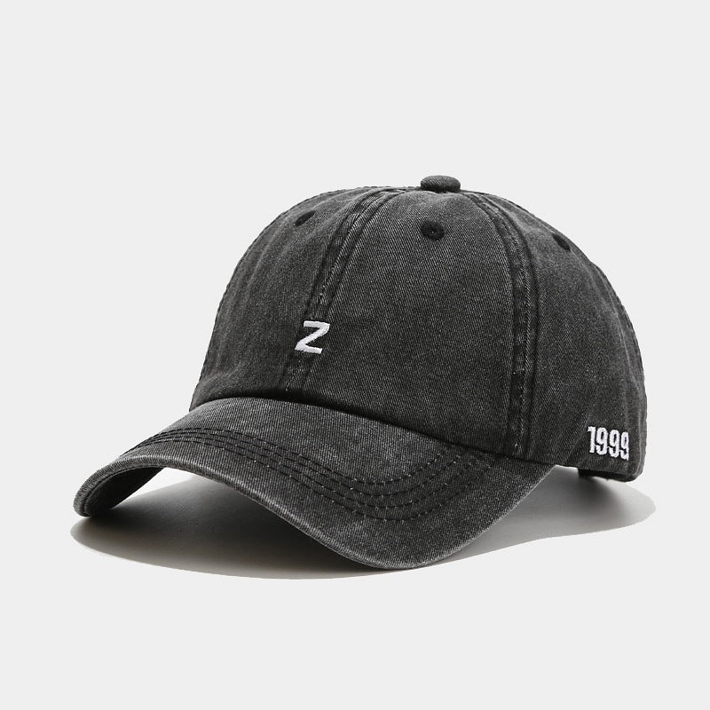 Wholesale Z Letter Embroidered Washed Vintage Baseball Old Big HeadOutdoor Sunshade Cap