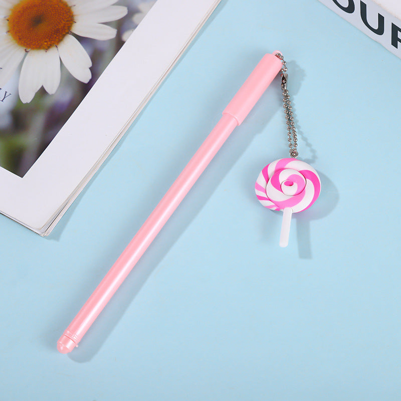 Wholesale Creative Lollipop Pendant Plastic Gel Pen