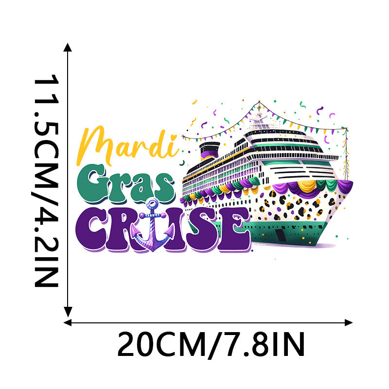 Wholesale 10pcs Carnival Festival  Pattern Clothing  UV DTF Ready to Press Transfers Wraps