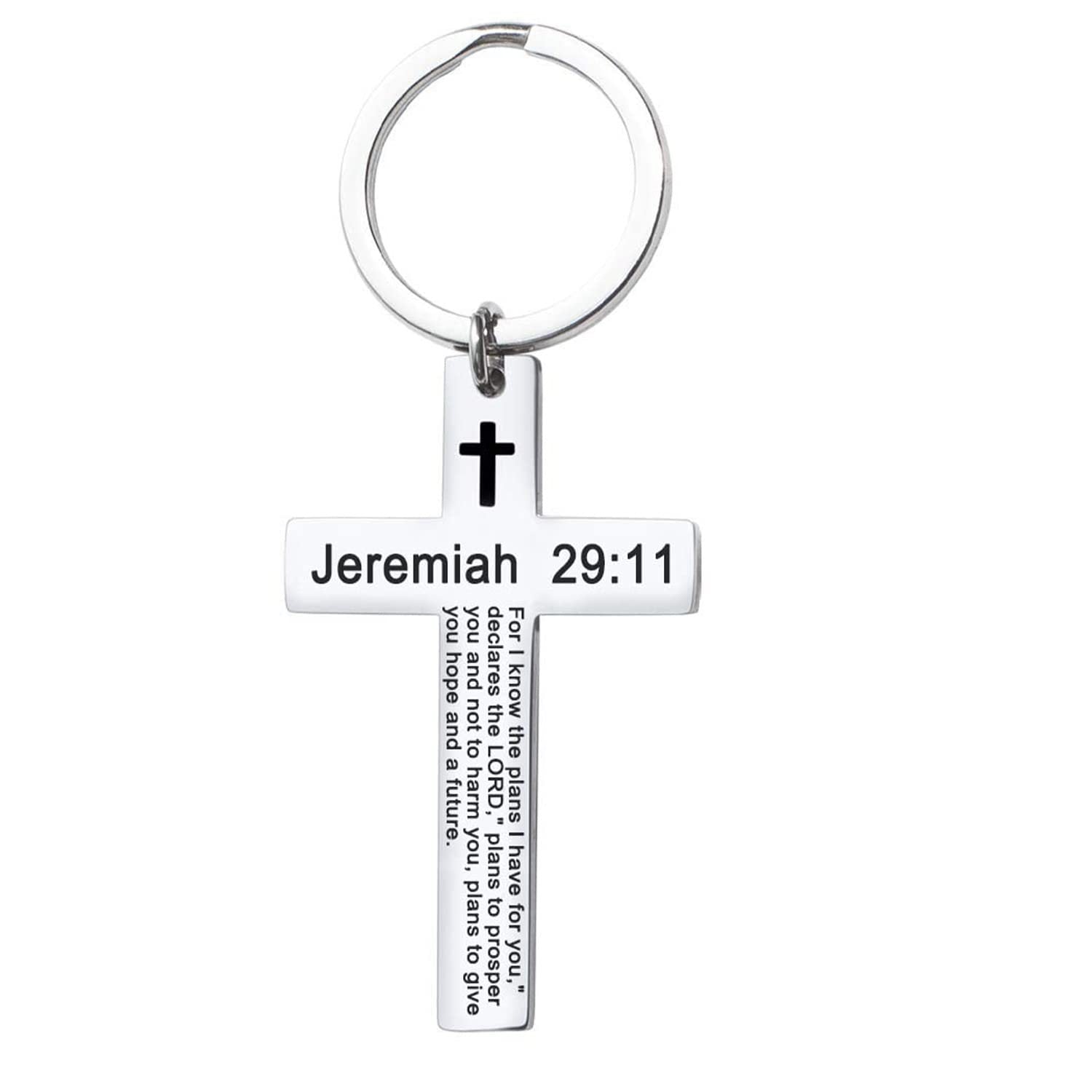 Wholesale Creative stainless steel letter keychain