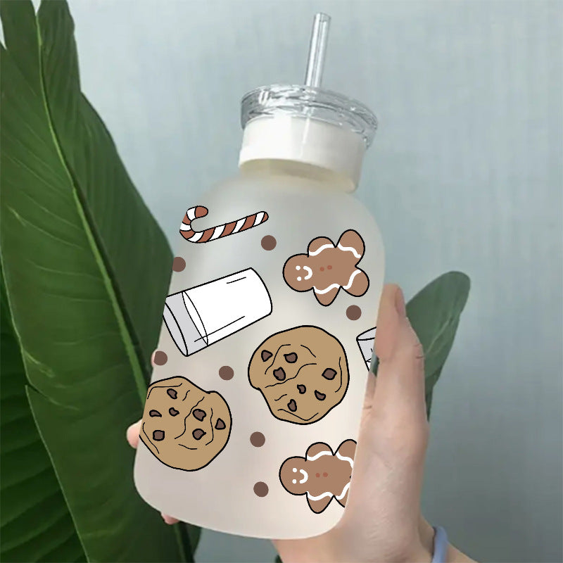 Wholesale UV Transfer Paste Glass 16oz Cup UV DTF Wraps  23cmX11cm